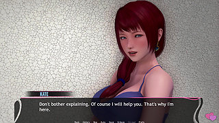 Murmur 23 - Shinigami Lollipop Masturbation on Dining Table Then Adam Presses Helans Huge Boobs in Club