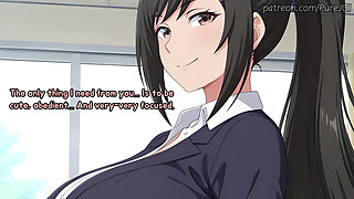 Your horny teacher Sae Chabashira became too jealous! (Sex JOI)