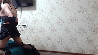 Kristino4ka24 Crossdresses in New Lingerie