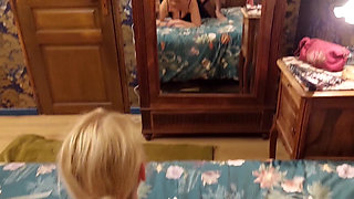 Blonde Mature Wife Enjoys Sex in Stockings