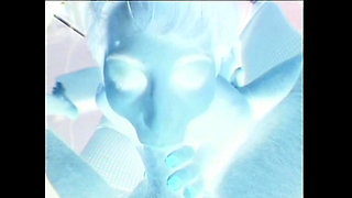 Cute Girl in Stockings Gives a Tasty Blowjob