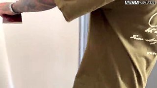 Marian Franco huge white ass fucks Brian Evans uncut cock doggystyle Mexico amateur porn