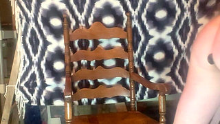 Risky Pregnant Furniture Slut