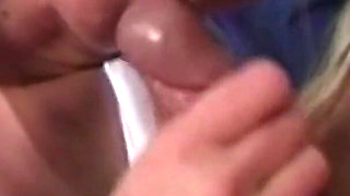 Wives pleasuring cock with blowjob and masturbation - 2