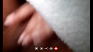 Horny filipina masturbating sa video call