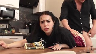 Strict Russian Tutor Punishes Disobedient Teen Student with Rough Blowjob and Cum in Mouth - 4K HD