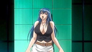 Redheaded vixen rides a giant cock in wild hentai action