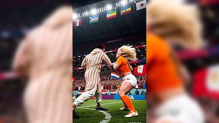 Rival Fans Public Pitch Sex Party