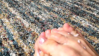 Hot amateur european foot and pantyhose fetish