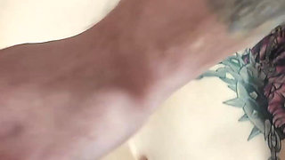 First Bukkake Anal Orgy for a Skinny Teen