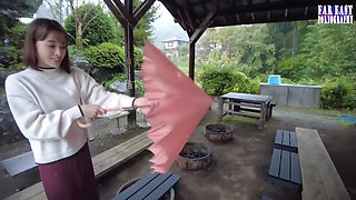 Elegant Gulp Night with a Submissive Wife Savoring Deep Warmth Under the Open Sky 13