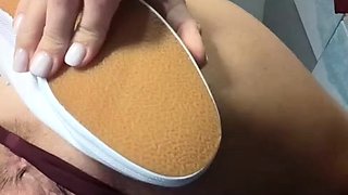 LinaBlackly - Cum on Lina's Body and Her Keds - Foot Fetish
