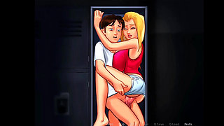 Roxxy was by her boyfriend inside their locker. (Summer Saga)