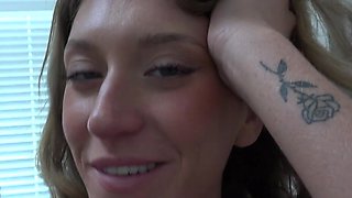 Blondie with tats is going to get rammed deeper