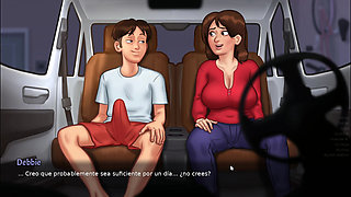 Hot Kisses In The Car With My Stepmom Alone - Summer Time Saga