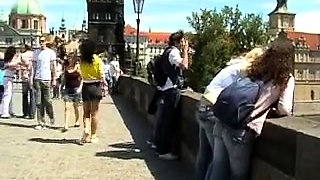 Amateur skater girl outdoor in public fucking for money