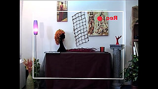 Tattooed Cougar with Small Tits Fucked with Condom and Cumshot on Pussy