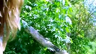 American Couple's Outdoor Adventure in the Woods and Car