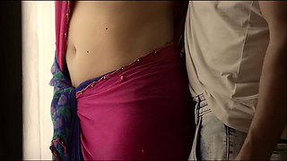 Hot, Sexy, Homely Aunty Seduced Her Boyfriend With Her Boobs