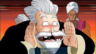 Android 18 enjoys a wild time in Kame Paradise from Dragon Ball Z