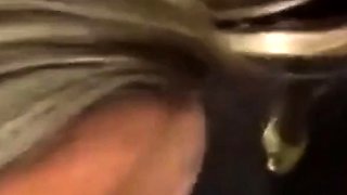 Blonde Babe Blowjob and Doggy-Style in HM Changing Room