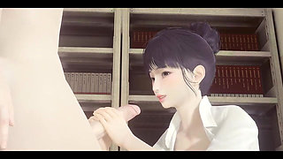 Hentai Uncensored - Word Hardsex in a Library - Japanese Asian Manga Anime Game Porn