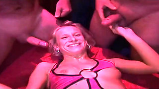 Mature Blonde Dripping Wet in Intense Anal Stretch Session