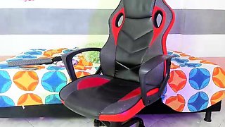 Shemale tranny enjoying solo masturbation