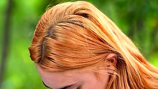 Sexy Redheaded Teen Cutie: Teen Pussy Play