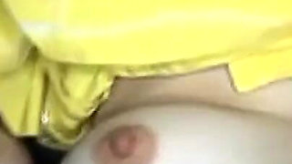 Skinny Brunette Stretched Wide in Intense Group Fisting Session