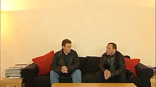 Mature Gerda and her first 3some