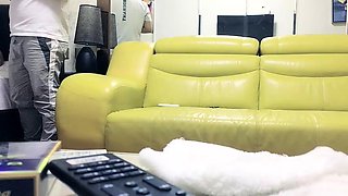 Amateur nerdy on real hidden cam