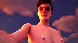 Fat Mexican Girl with Big Tits and Huge Butt Beach Anal Sex Cartoon
