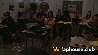 Naughty Teacher Punishes Bad Student with Titty Fucking and Cum Reward