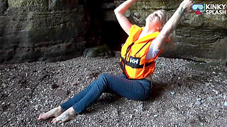 Lifejacket and Jeans on the Beach
