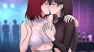 AI Generated Cartoon content, Uncensored video of 18 Year old Anime Girl,  Lesbian Indian Kissing Orgasm of Mature Women