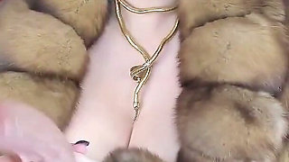 Luxury Sable Coat Fur Fetish Webcam Show Play with Dildo