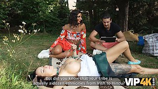 Joi & Valentina Sierra get kinky with outdoor sex & cuckolding in VIP4K video