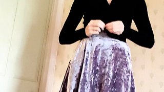 Amateur redhead masturbates then gives a blowjob