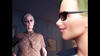 70 Year Old Granny Fucks Lazy 23 Year Old Student - HD Young & Old Sex