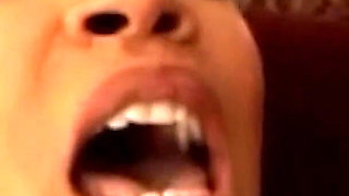 Thick Black BBW Rams Giant Dildo in Wet Pussy & Ass Till Squirting Explosion