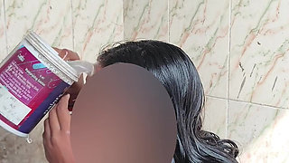 Desi Villege Wife Wathing Bathroom Show Boobs Pussy