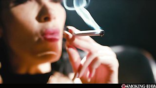 Tough Clea Gaultier's cigarette blowjob trailer