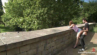 Adorable 18 year old is made to crawl on her knees, suck cock, and get ass pounded