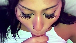 Delirious brunette whore riding big cock hardcore