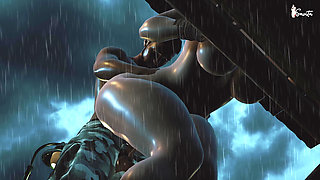 Sexy Desi Widow Meena Fucked by Her Neighbor in the Rain