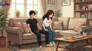 I Fucked My Girlfriend's Stepsister (19) While She Was Watching Hentai Anime