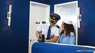 Pilot with a big dick fucked two dolls Liv Revamped and Octavia Red