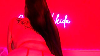 Chubby Brunette Big Boobs Dildo Masturbation