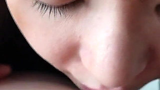 Wet Kiss. She Takes It Deep with a Devoted Finish